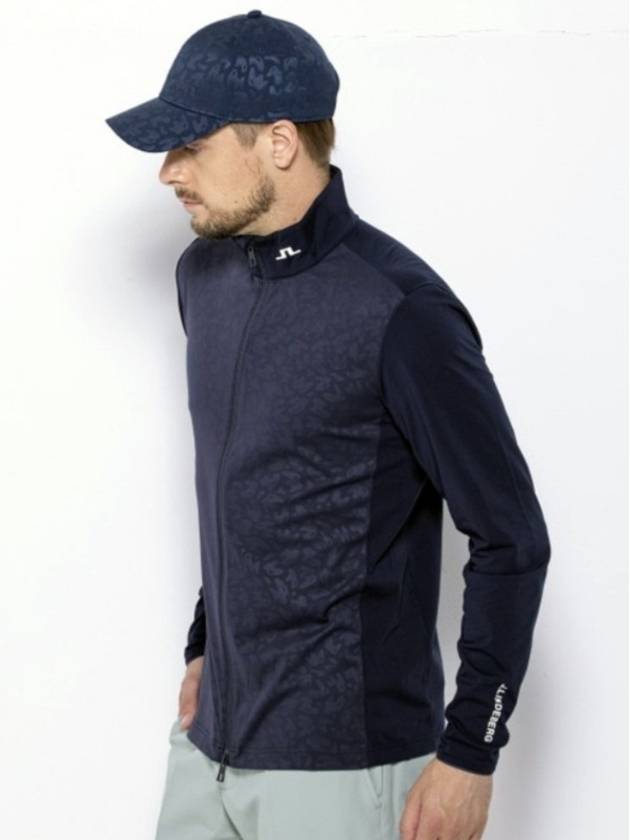 Husky Print Golf Jersey Zip-Up Jacket - J.LINDEBERG - BALAAN 1