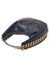 Women's Framy Small Zipper Shoulder Bag Black - STELLA MCCARTNEY - BALAAN 5