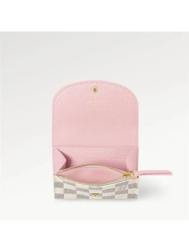 Rosalie Damier Azur Coin Purse Rose Ballerine - LOUIS VUITTON - BALAAN 5