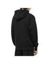 Face Patch Logo Hoodie Black - ACNE STUDIOS - BALAAN 5