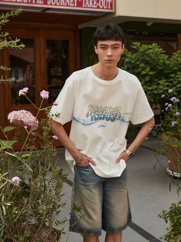 Frutiger Aero Oversized T Shirt Off White - MSKN2ND - BALAAN 1