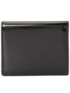 Gancini Compact Half Wallet Black - SALVATORE FERRAGAMO - BALAAN 3