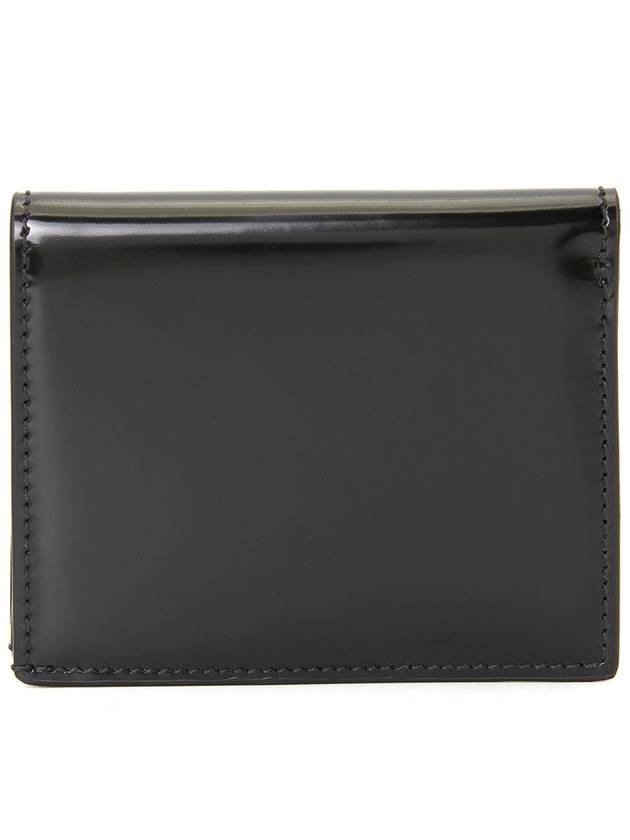 Gancini Compact Half Wallet Black - SALVATORE FERRAGAMO - BALAAN 3