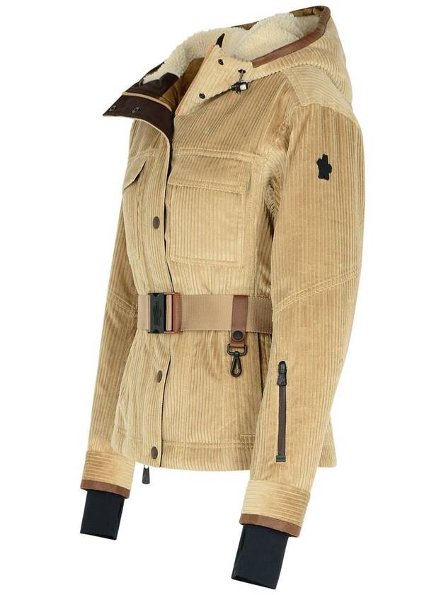 Moncler Grenoble 'Hague' Beige Cotton Blend Jacket - MONCLER - BALAAN 2