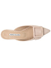 Women's Maysail Suede Flat Mule Nude - MANOLO BLAHNIK - BALAAN 5