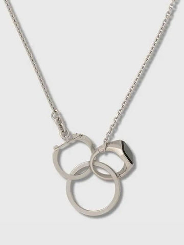 Maison Margiela Square Ring Multi Pendant Chain Link Curve Metal Keychain Key Ring - MAISON MARGIELA - BALAAN 1