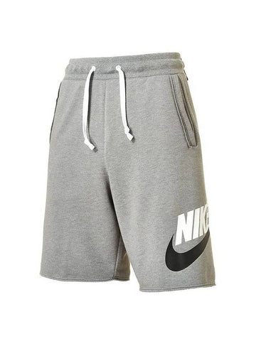 Sportswear Essential French Terry Allumni Shorts Grey - NIKE - BALAAN 1