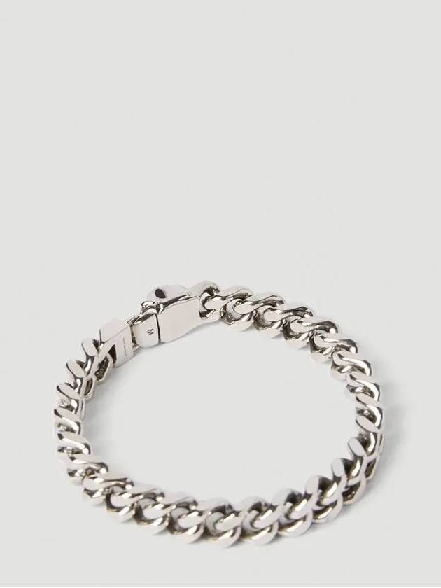 brass charm chain link bracelet silver - ALEXANDER MCQUEEN - BALAAN 3