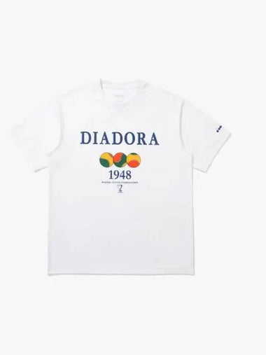 Diadora AIRTEX Color Ball Short Sleeve T Shirt OFF white - DIADORA - BALAAN 1