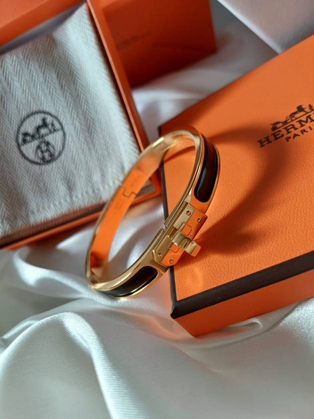 Mini Click Kelly Bracelet Black - HERMES - BALAAN 7