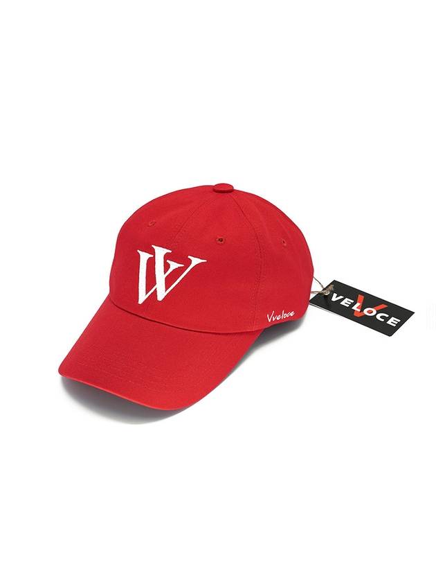 KV Soft Fit Ball Cap Red - VVELOCE - BALAAN 1