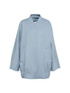 Women's Estonia Oversized Bomber Jacket Blue - MAX MARA - BALAAN 1