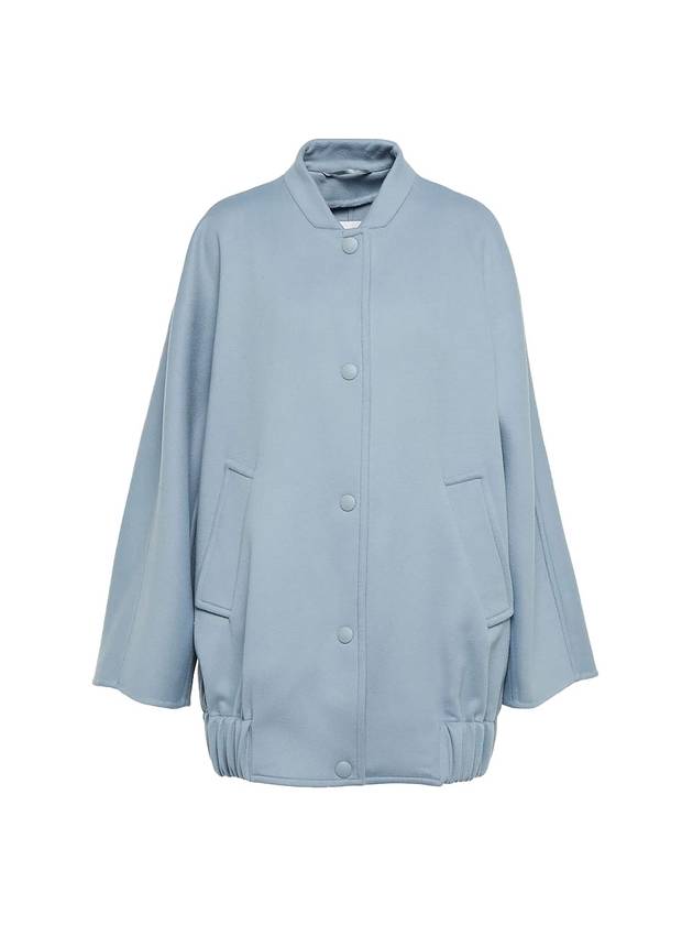 Women's Estonia Oversized Bomber Jacket Blue - MAX MARA - BALAAN 2