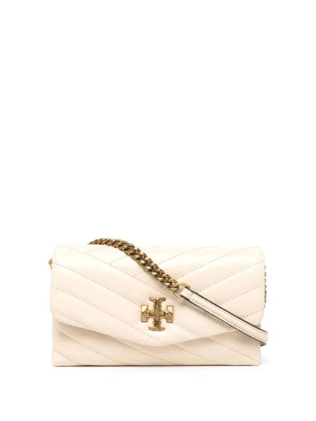 Kira Chevron Chain Long Wallet New Cream - TORY BURCH - BALAAN 1