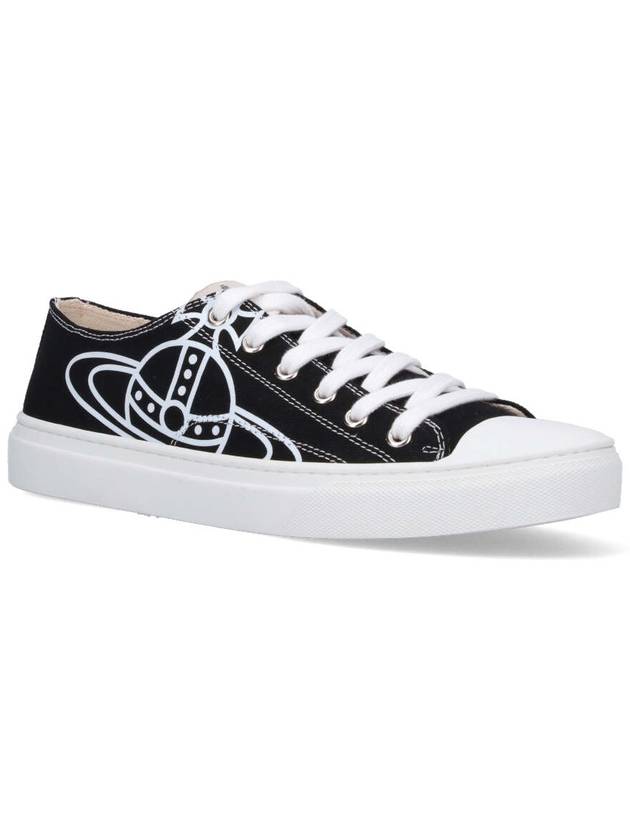 ORB Logo Low Top Sneakers Black - VIVIENNE WESTWOOD - BALAAN 3