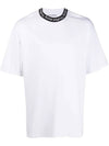 Logo Rib Short Sleeve T-Shirt White - ACNE STUDIOS - BALAAN 1