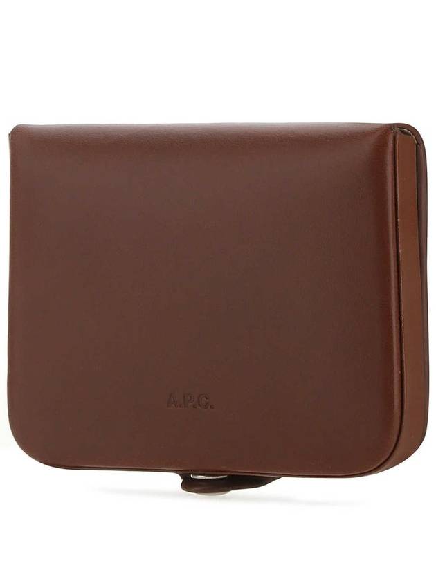 Josh Leather Coin Wallet Hazelnut - A.P.C. - BALAAN 3