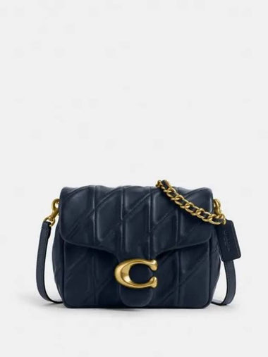 Time Square Tabby Quilted Shoulder Bag Navy - COACH - BALAAN 1