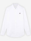 Fox Head Patch Button Down Long Sleeve Shirt White - MAISON KITSUNE - BALAAN 2