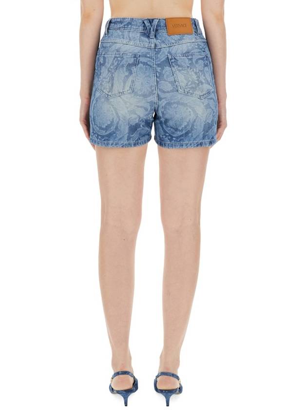 Denim Short Pants 1013689 1A10029 1D030 BLU MEDIO - VERSACE - BALAAN 4