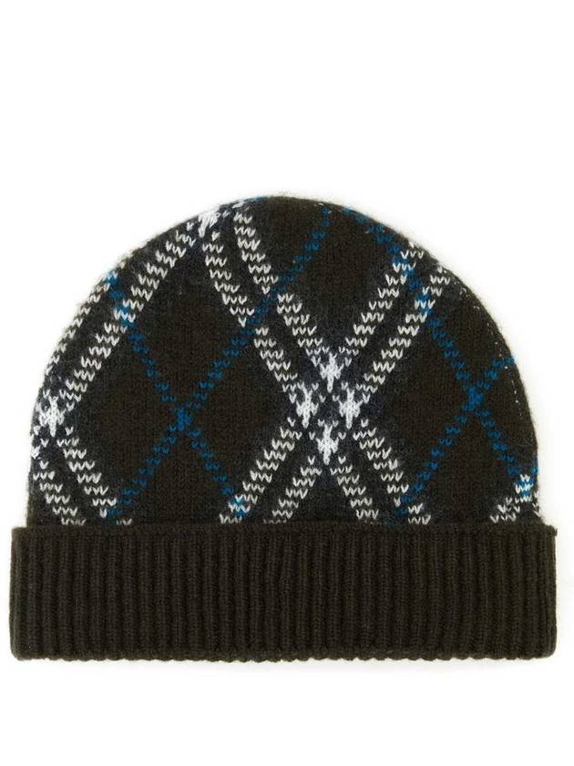 Check Cashmere Beanie Snug - BURBERRY - BALAAN 3