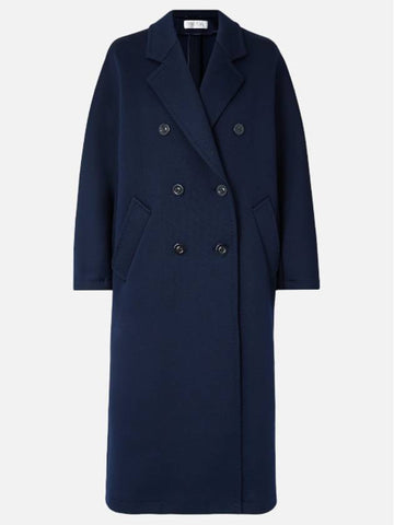 Women Navy double long coat 2319010331600699 012 - MAX MARA - BALAAN 1