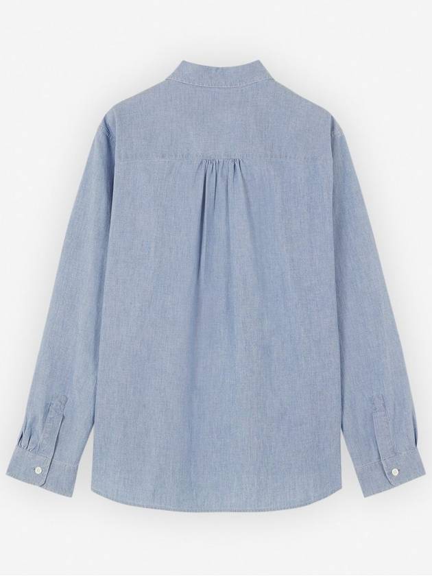 Baby Fox Regular Fit Shirt Denim Indigo Women s - MAISON KITSUNE - BALAAN 3