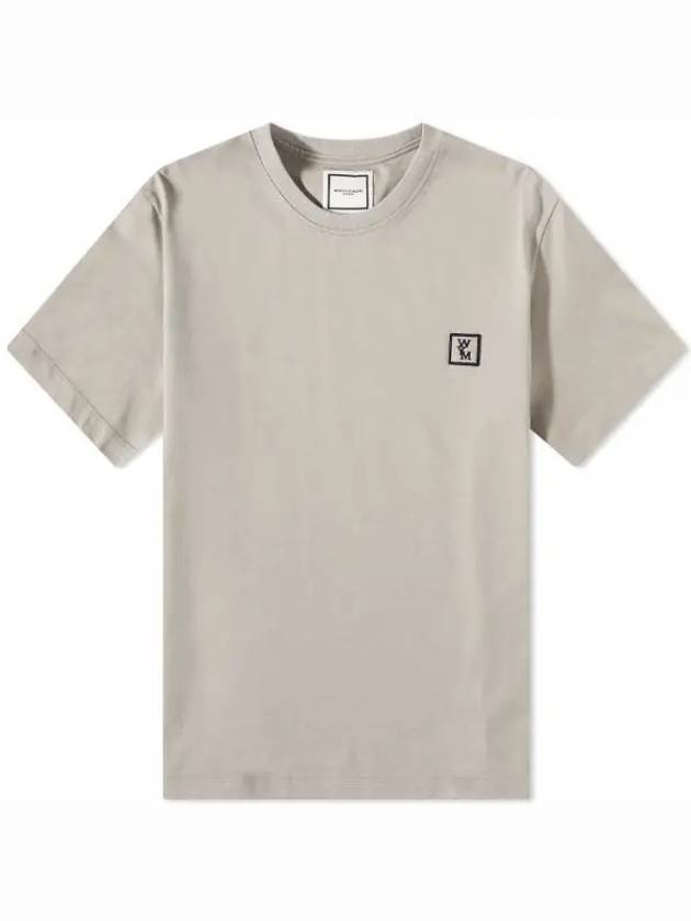 Back Logo Cotton Short Sleeve T-shirt Grey - WOOYOUNGMI - BALAAN 1