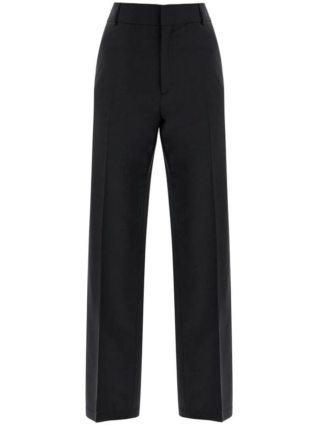 high-waisted black wool dress pants regular fit - FILIPPA-K - BALAAN 1