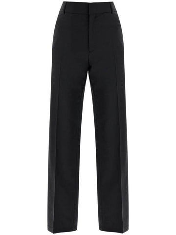 high-waisted black wool dress pants regular fit - FILIPPA-K - BALAAN 1