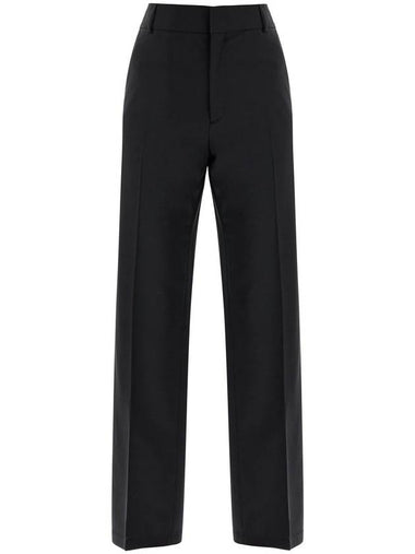 high-waisted black wool dress pants regular fit - FILIPPA-K - BALAAN 1