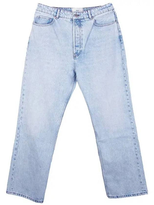 Loose Fit Jeans Bleached Blue - AMI - BALAAN 2