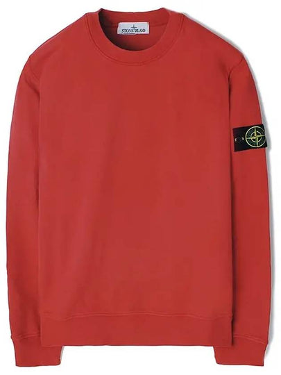 Wappen Patch Garment Dyed Sweatshirt red - STONE ISLAND - BALAAN 2