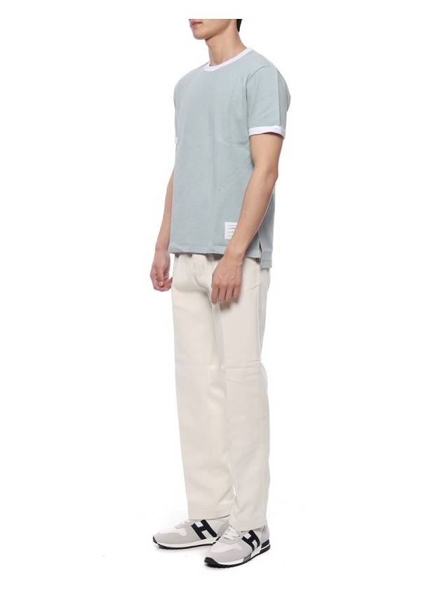 Men's Straight Chino Pants (HTR005_221_150_M_22F) - AMI - BALAAN 4