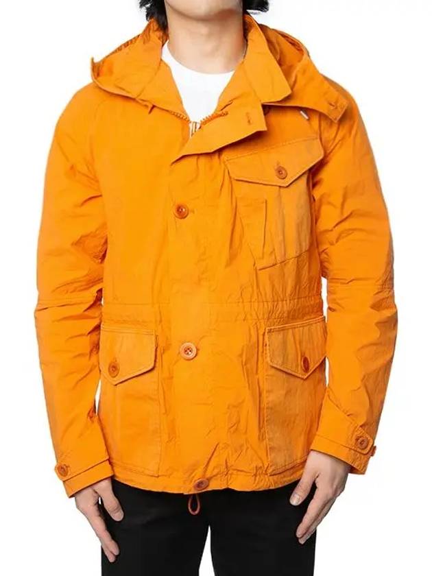Mid Layer Flap Pocket Hooded Jacket Orange - TEN C - BALAAN 4