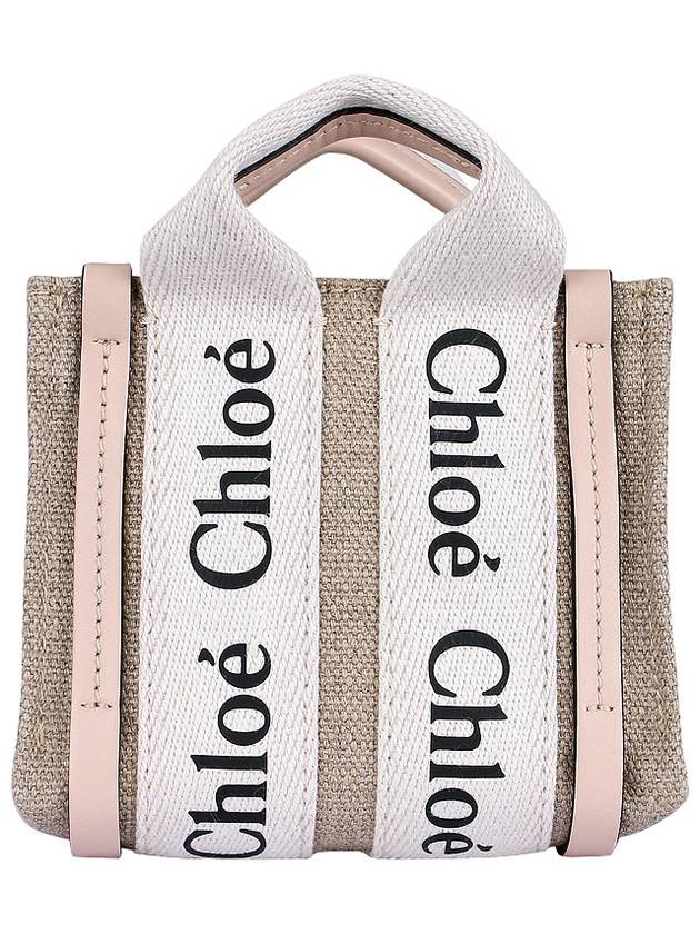 Nano Woody Tote Bag Cement Pink - CHLOE - BALAAN 6