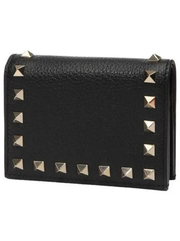 Rockstud flap bi fold wallet women - VALENTINO - BALAAN 1