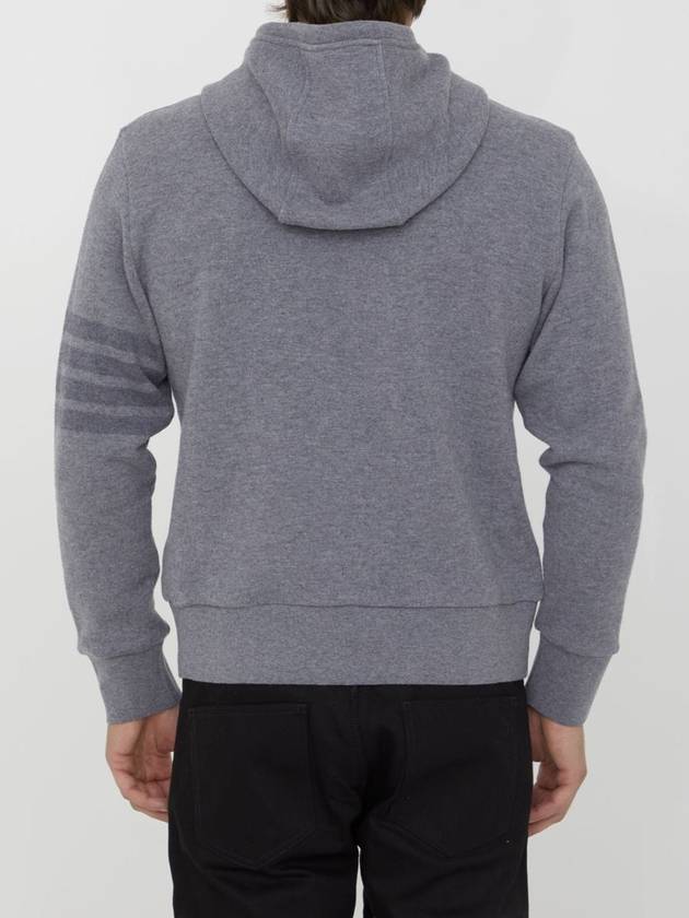 4 Bar Stripe Hoodie Grey - THOM BROWNE - BALAAN 5