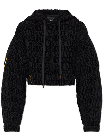 Versace Home Sweatshirt With Logo, Women's, Black - VERSACE - BALAAN 1