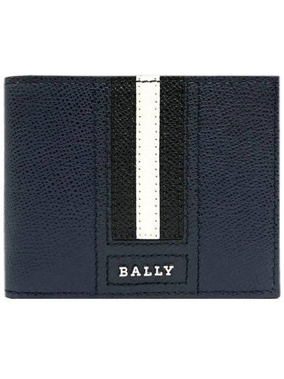 Tevyelt Logo Bifold Wallet Navy - BALLY - BALAAN 2