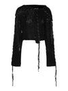 Racing knit cardigan black - ACNE STUDIOS - BALAAN 1