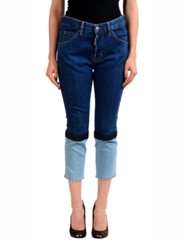 Multi-Color Cropped Jeans - DSQUARED2 - BALAAN 1