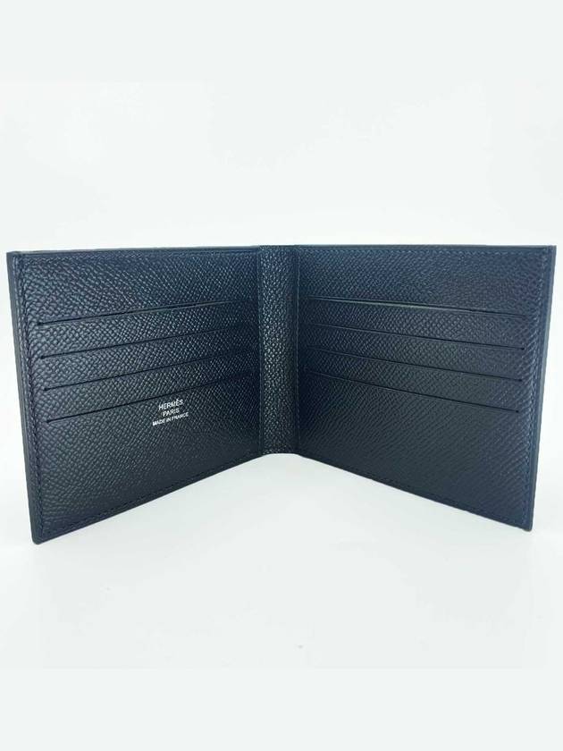 Citizen Half Wallet Black Multi Twill - HERMES - BALAAN 3