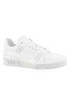 Men's LV Trainer Low Top Sneakers White - LOUIS VUITTON - BALAAN 1