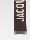 Lecharpe Fringe Logo Virgin Wool Muffler Brown - JACQUEMUS - BALAAN 2