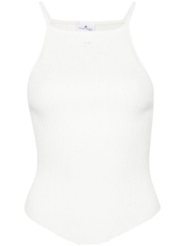 Holistic Ribbed Knit Sleeveless White - COURREGES - BALAAN 2