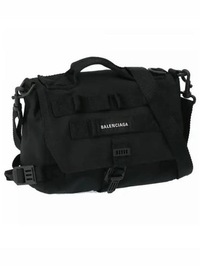 Army Logo Print Nylon Messenger Bag Black - BALENCIAGA - BALAAN 2