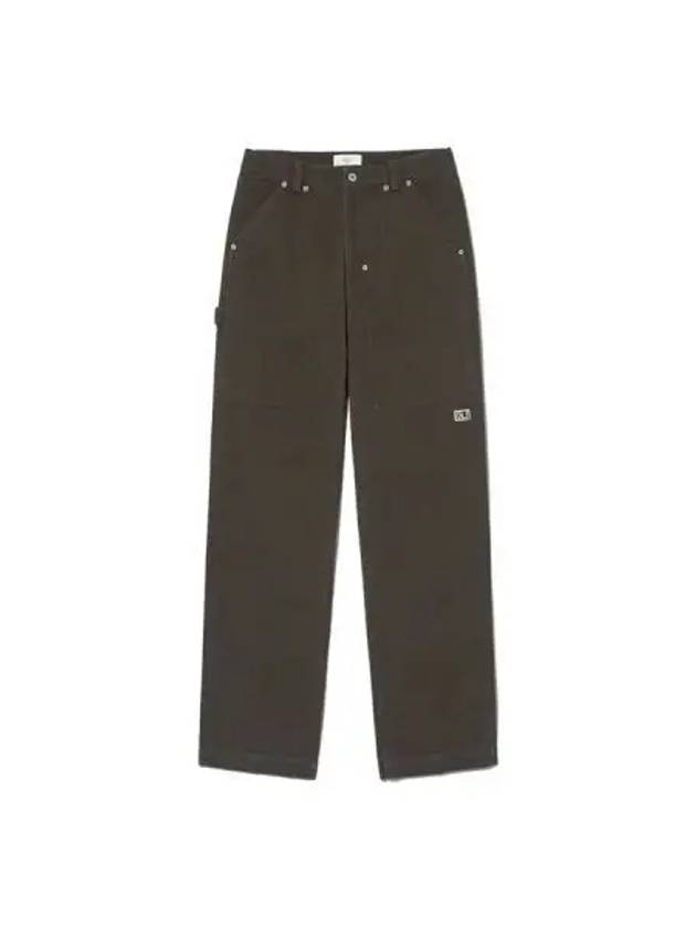 Logo Patchwork Pants Dark Brown - KIJUN - BALAAN 1