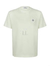 Organic Cotton Short Sleeve T-Shirt Pistachio - STONE ISLAND - BALAAN 2