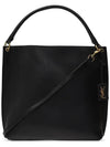 Tag Hobo Shoulder Bag Black - SAINT LAURENT - BALAAN.